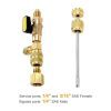 R410A R22 Spool Remover Installation Tool with Dual Size SAE 1 / 4 and 5 / 16 Ports - Image 6