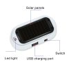 Car Solar Energy Anti-theft Device LED Warning Light (Blue) - Image 2