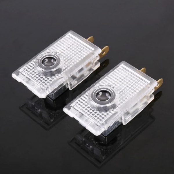 2 PCS Car 3D Door Logo Light Brand Shadow Lights for Mercedes-Benz E-Class W124 1986-1994 - Image 2