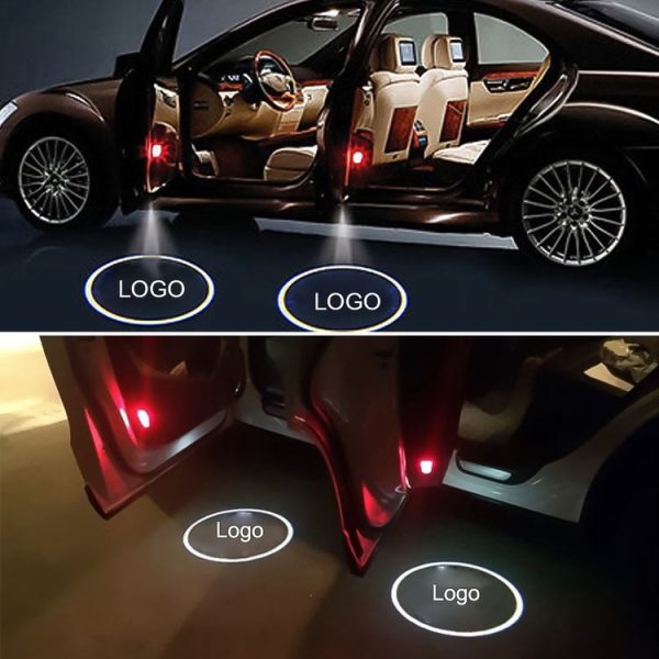 2 PCS Car 3D Door Logo Light Brand Shadow Lights for Mercedes-Benz E-Class W124 1986-1994 - Image 6