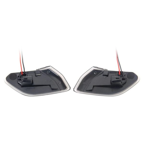 Car Blackened Wheel Eyebrow Side Light Turn Signal Leaf Plate Lamp for Jeep Wrangler JL 2018- - Image 3