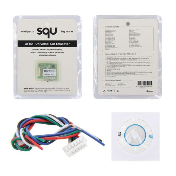 SQU OF80 Universal Car Emulator Signal Reset Immo / Tacho Programs Place ESL Diagnostic Seat Occupancy Sensor Tool - Image 4