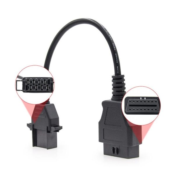 8Pin to 16Pin Car OBD2 Conversion Cable OBDII Diagnostic Adapter Cable for Volvo - Image 5