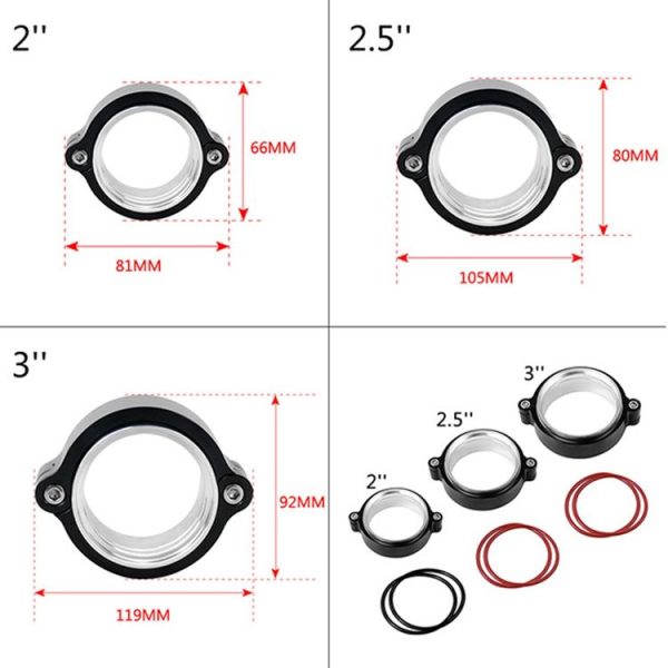 3.0 inch Car Exhaust V-band Clamp with Flange - Image 6