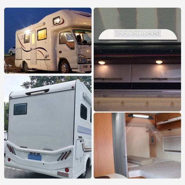 RV / Yacht Awning LED Strip Light DC12-28V with 9 LEDs Lamp Beads (White) - Image 7
