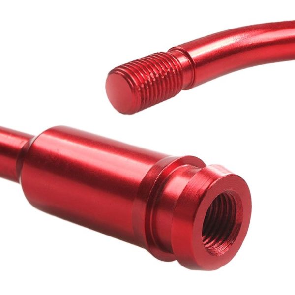 Car Modified Racing Quick Curved Gear Lever Extension Rod for Volkswagen T4 1990-2003 (Red) - Image 5
