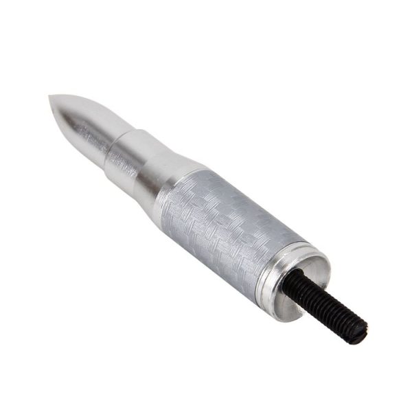 Bullet Shape Modified Car Antenna Aerial 7cm (Silver) - Image 2