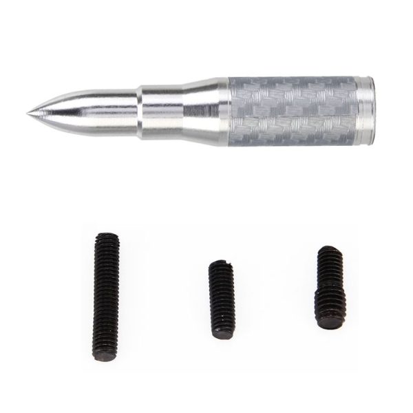 Bullet Shape Modified Car Antenna Aerial 7cm (Silver) - Image 4