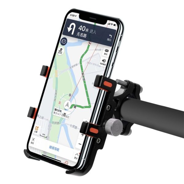 MPB-91 Motorcycle Six Claws Aluminium Alloy Mobile Phone Holder Bracket (Black)