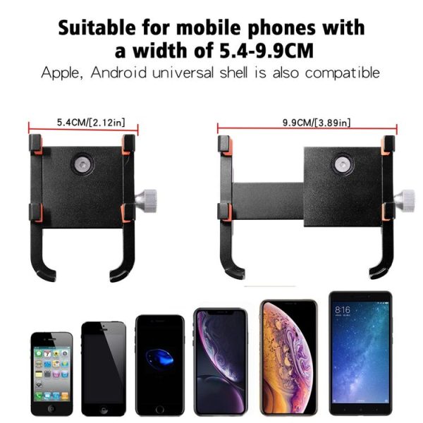 MPB-91 Motorcycle Six Claws Aluminium Alloy Mobile Phone Holder Bracket (Black) - Image 4
