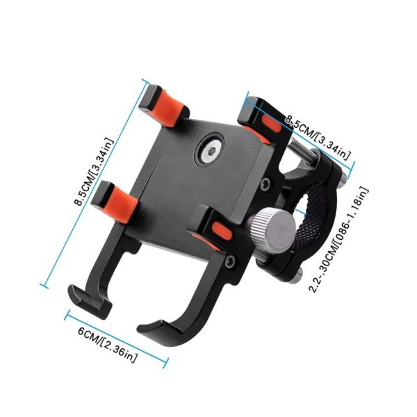 MPB-91 Motorcycle Six Claws Aluminium Alloy Mobile Phone Holder Bracket (Black) - Image 5