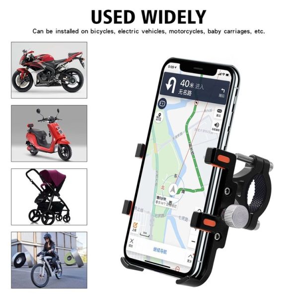 MPB-91 Motorcycle Six Claws Aluminium Alloy Mobile Phone Holder Bracket (Black) - Image 6