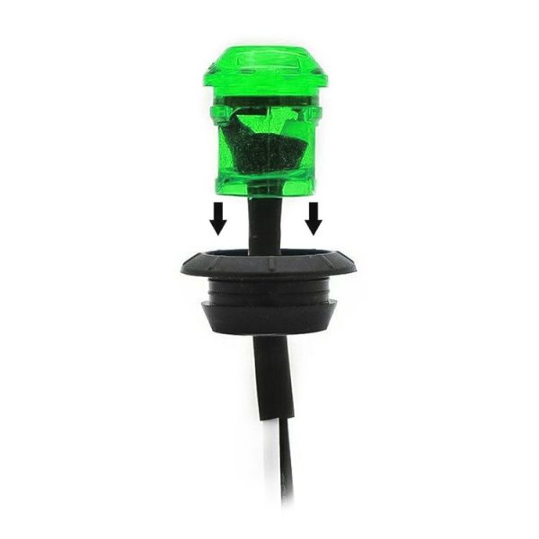 10 PCS MK-009 3 / 4 inch Car / Truck 3LEDs Side Marker Indicator Lights Bulb Lamp (Green Light) - Image 4
