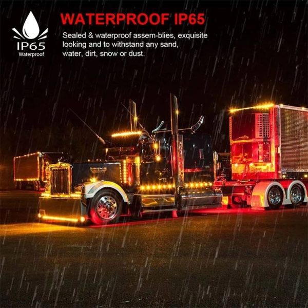 5 PCS MK-087 Car / Truck 4LEDs Side Marker Indicator Lights Bulb Lamp (Yellow Light) - Image 6