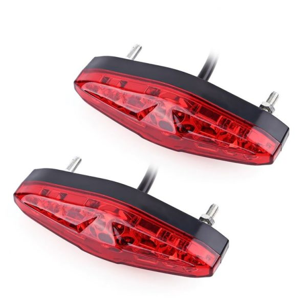 2 PCS KC-WD-NEW-3X Motorcycle LED Brake Light Running Lamp (Red) - Image 2