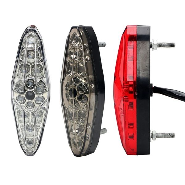 2 PCS KC-WD-NEW-3X Motorcycle LED Brake Light Running Lamp (Red) - Image 3