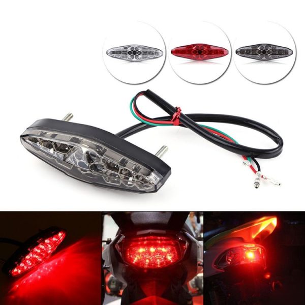 2 PCS KC-WD-NEW-3X Motorcycle LED Brake Light Running Lamp (Red) - Image 6