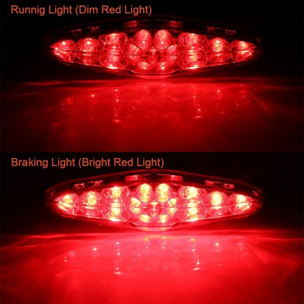 2 PCS KC-WD-NEW-3X Motorcycle LED Brake Light Running Lamp (Red) - Image 7