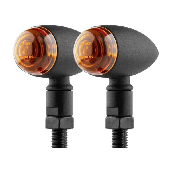 2 PCS KC805 Motorcycle Retro Metal Turn Signal Light (Yellow) - Image 2