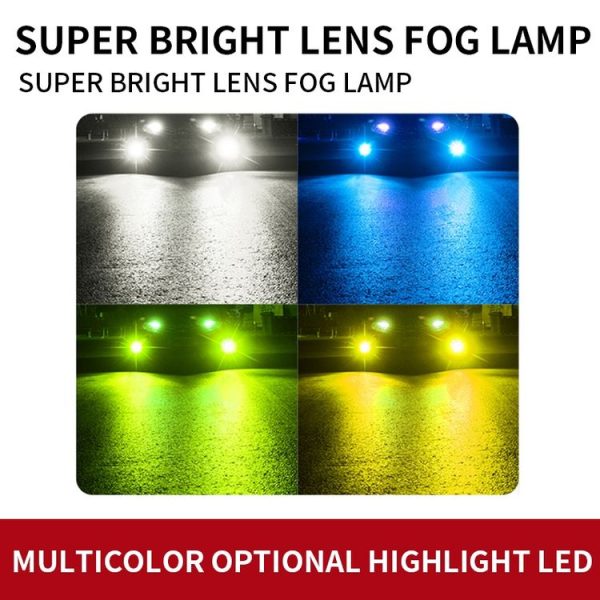 1 Pair H11 27W / DC12V Car Aluminum Alloy LED Headlight (Lime Green) - Image 8