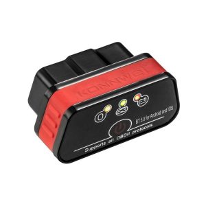 KONNWEI KW901 Android Phone OBD2 Car Bluetooth 5.0 Diagnostic Scan Tools (Red)