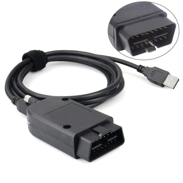 HEX ATMEGA162+16V8B+FT232RQ VAG 21.9 OBD2 Test Cable for Volkswagen / Audi, Software Version: English 23.3.0