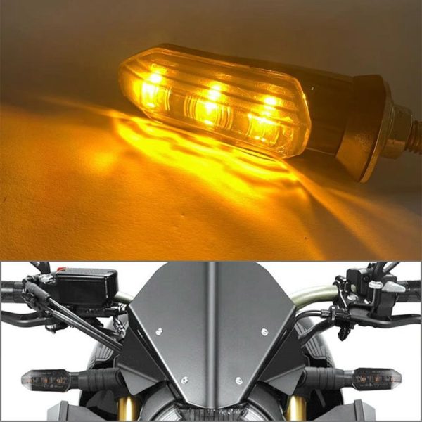 4 PCS MK-200 3LED Highlight Motorcycle Turn Signal Light (Black) - Image 6