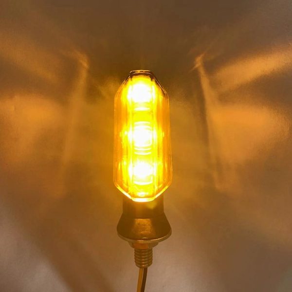 4 PCS MK-200 3LED Highlight Motorcycle Turn Signal Light (Black) - Image 7