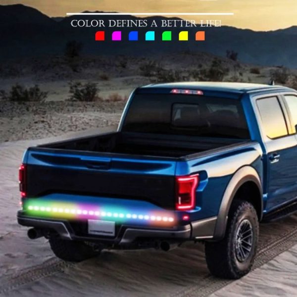 S20-200CM 200cm DC12V-24V Car Rear LED RGB Daytime Running Lights Strip Colorful Lamp - Image 7