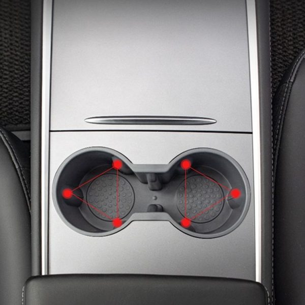 SHUNWEI SD-1054 Car Water Cup Holder for Tesla Model 3 / Y 2021-2022 (Black) - Image 5