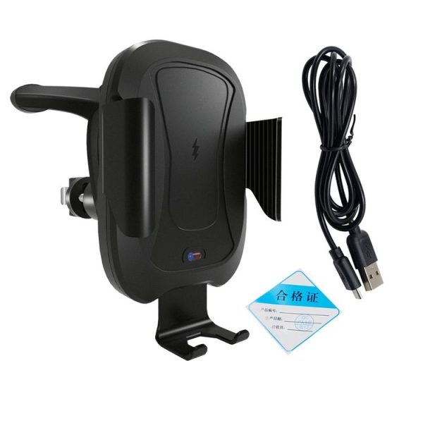 CS-984A1 Car Air Outlet Wireless Infrared Sensor Mobile Phone Charging Stand Holder (Black) - Image 2