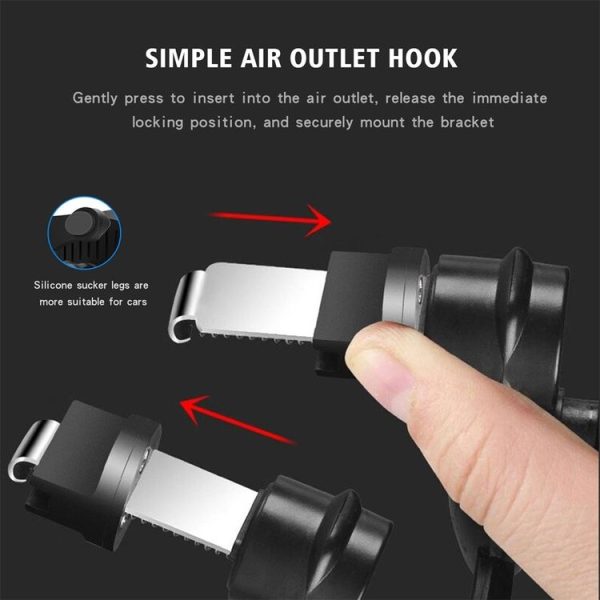 CS-984A1 Car Air Outlet Wireless Infrared Sensor Mobile Phone Charging Stand Holder (Black) - Image 8