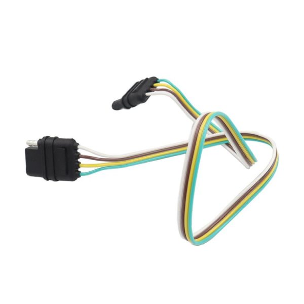 4 Pin Trailer Light Wire Harness Extension 18 Gauge 4-Way Flat Wiring Connector - Image 5