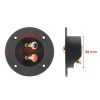 2 in 1 / Set Car Double Binding Round Gold Plate Push Spring Loaded Jacks Speaker Box - Image 5