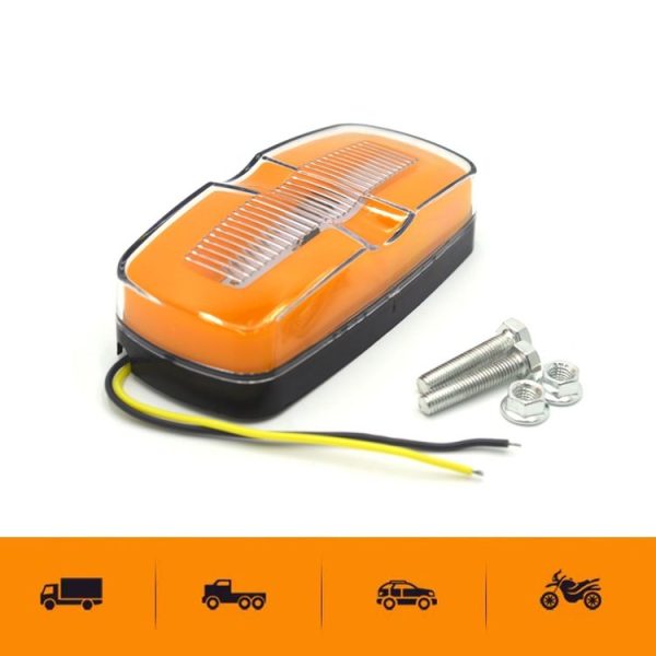 2 PCS MK-190 Truck LED Side Marker Light (Red Light) - Image 5