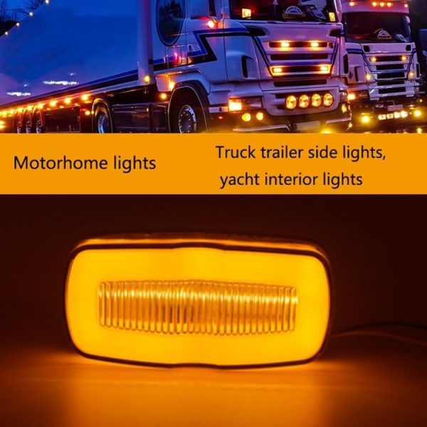 2 PCS MK-190 Truck LED Side Marker Light (Red Light) - Image 6