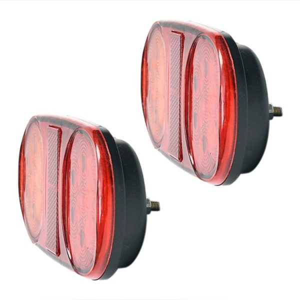 2 PCS 12-24V 14LED Car Oval Tail Light Side Lamp - Image 2