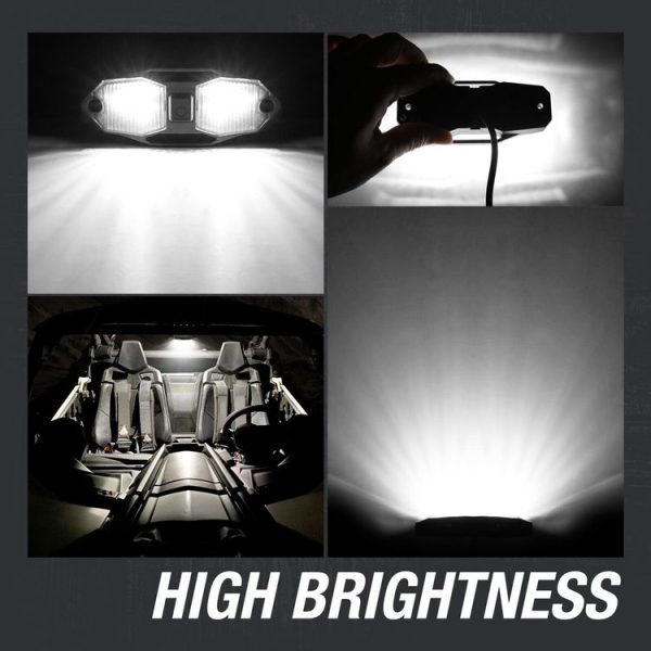UTV ATV Polaris RZR Golf Cart Motorcycle LED Guard Bar Light - Image 7