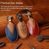 Nissan Car Cowhide Leather Key Protective Cover Key Case, Three Keys Tailgate Version (Brown) - Image 5