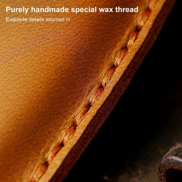 Land Rover Car Cowhide Leather Key Protective Cover Key Case (Brown) - Image 5