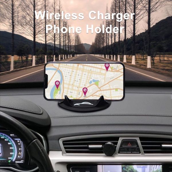 Car 2 in 1 Wireless Charger Phone Holder - Image 4