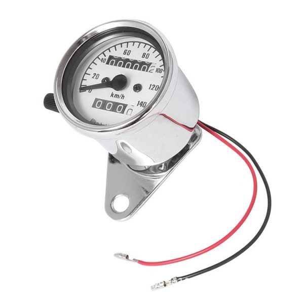Motorcycle Retro Modified Odometer Speedometer Kilometer (Silver) - Image 2