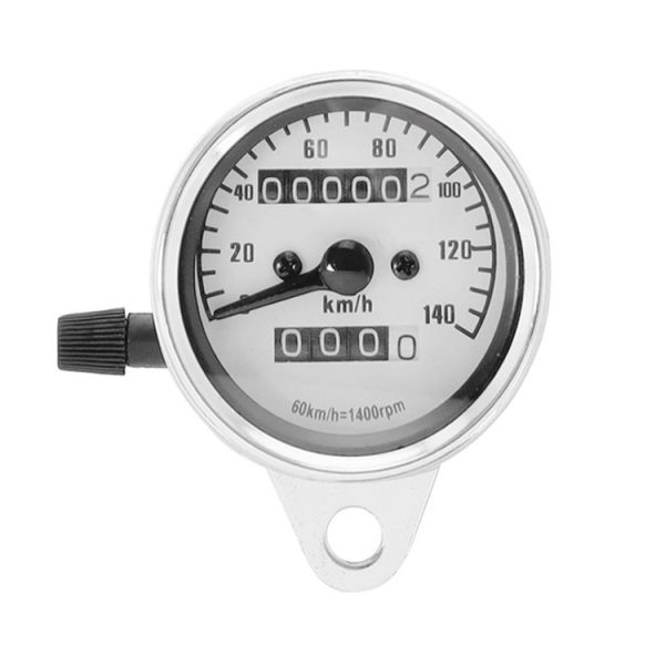 Motorcycle Retro Modified Odometer Speedometer Kilometer (Silver) - Image 3