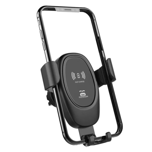 Car Wireless Charger Multifunctional Mobile Phone Wireless Charger Stand (Black) - Image 3