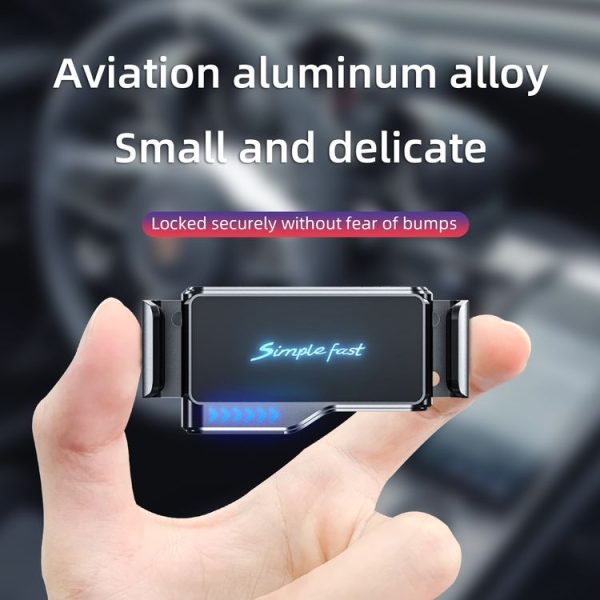 N7 Car Pure Electric Drive Locking Wireless Charger Holder (Black) - Image 2