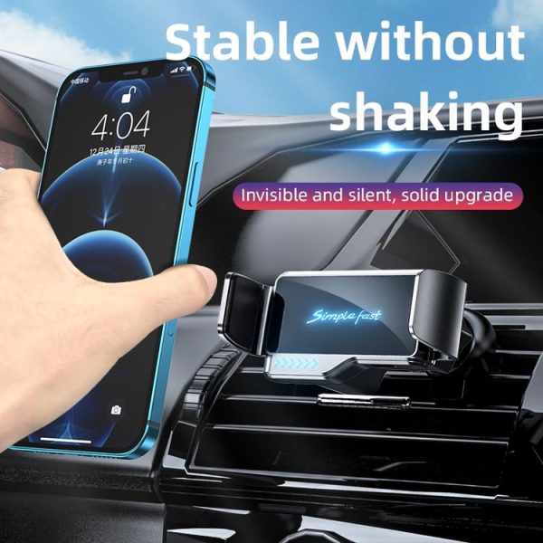 N7 Car Pure Electric Drive Locking Wireless Charger Holder (Black) - Image 3