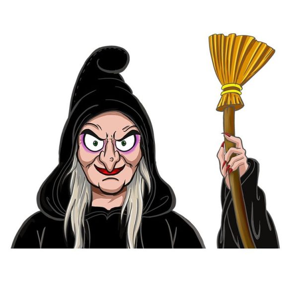 Witch Pattern Horror Series Car Rear Windshield Window Wiper Self-Adhesive Decorative Sticker - Image 2