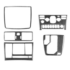 7 in 1 Car Carbon Fiber Gear Set B Decorative Sticker for Volvo XC90 2003-2014, Left Drive