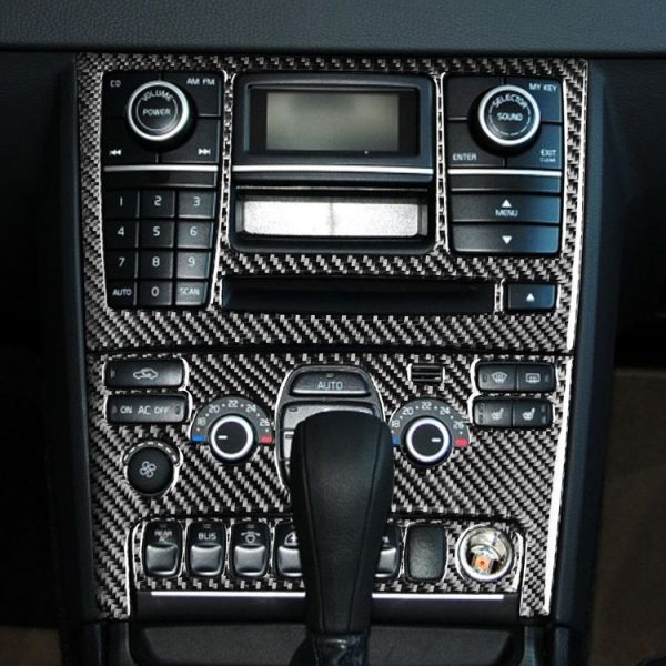 Car Carbon Fiber Control Panel Set B Decorative Sticker for Volvo XC90 2003-2014, Left and Right Drive Universal - Image 5