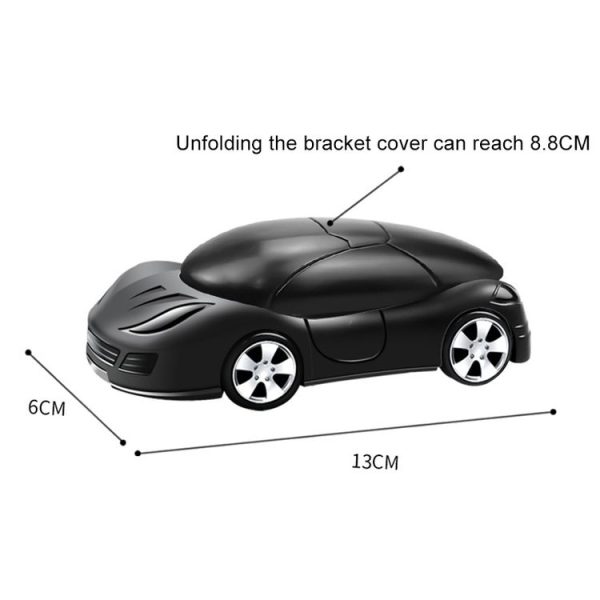 Car Shape Phone Holder Car Interior Decoration Navigation Bracket (Red) - Image 3